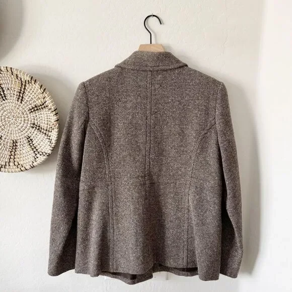 Pendleton Wool Tweed Blazer Coat Jacket Size 14 - Picture 4 of 11